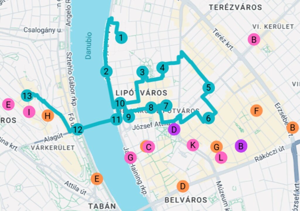Mapa Tur stico Budapest En Espa ol Oldtravelbag