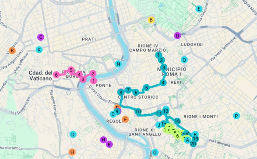 Mapa Roma