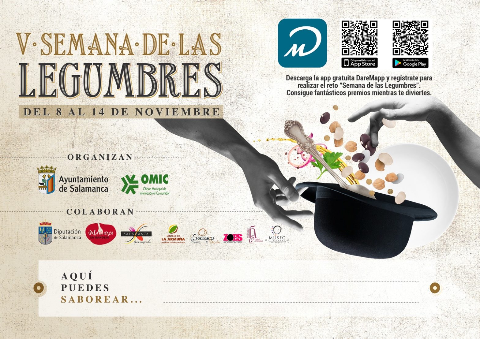 cartel semana de las legumbres